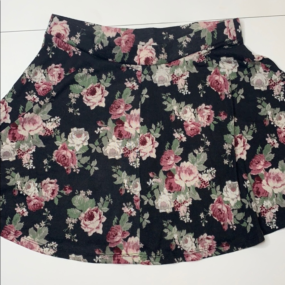Rue 21 Floral Mini Skater Skirt